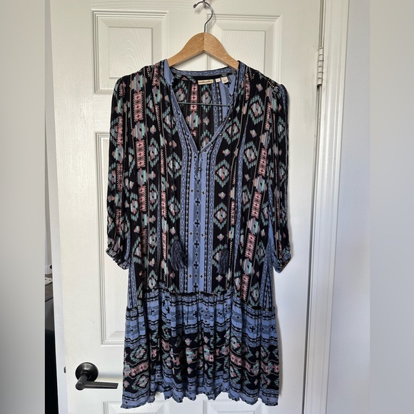 Anthropology Holding Horses Dress Size Small Blue - Picture 7 of 10